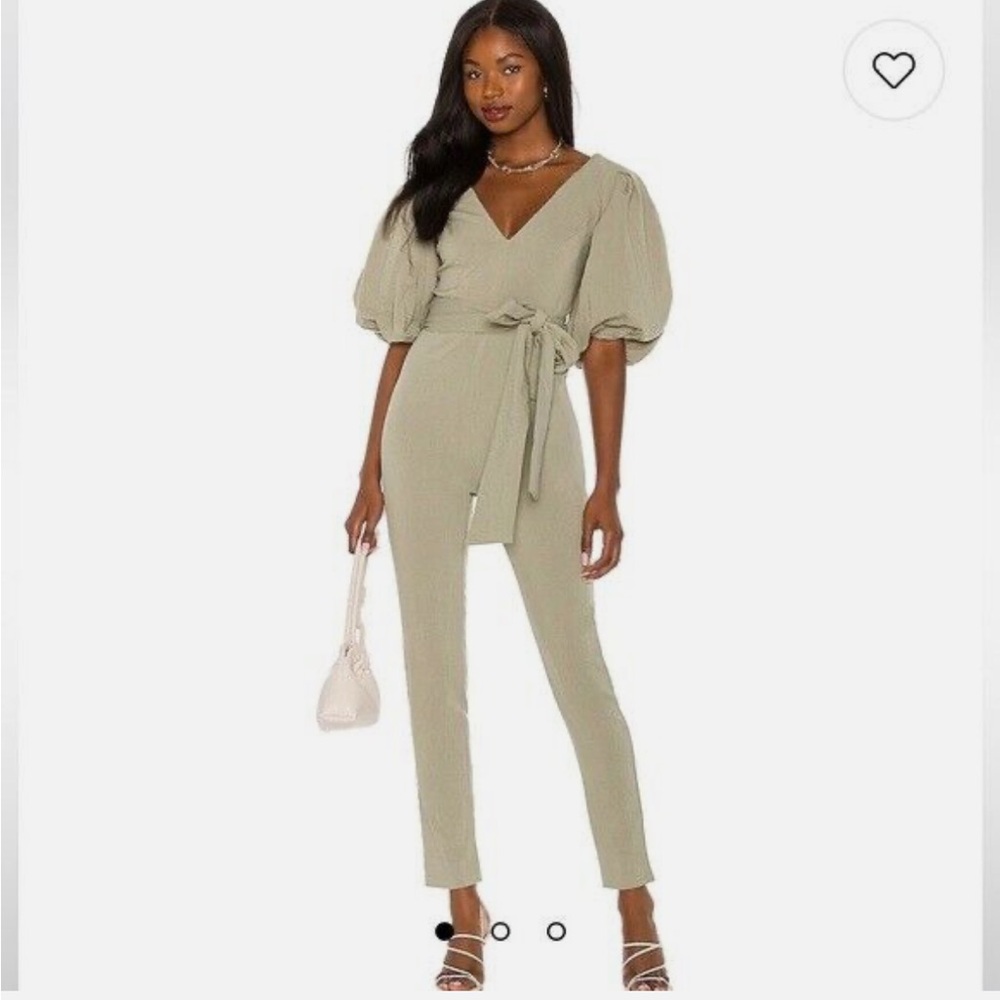 MAJORELLE Enza Jumpsuit in Sage Green Small